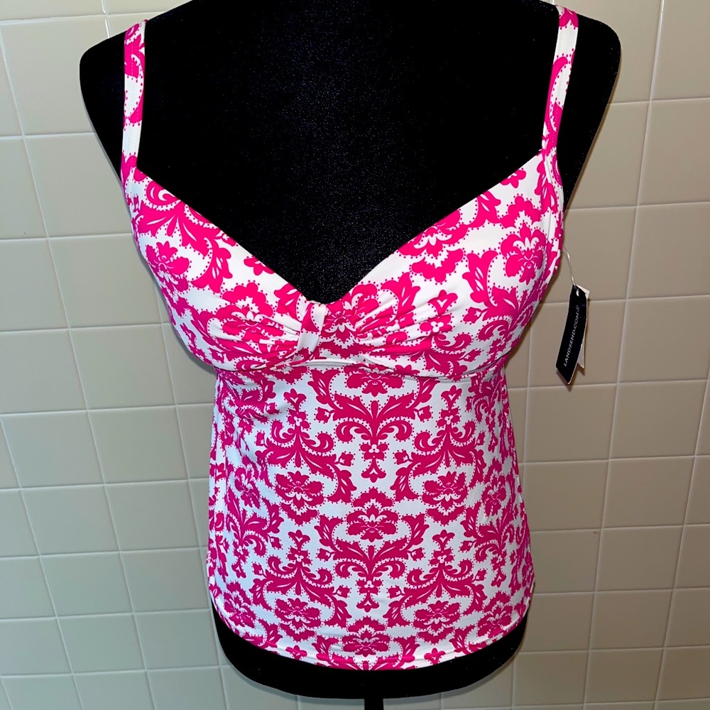 Lands End Tankini Top Sz 2